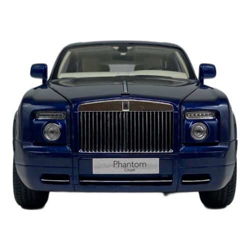 京商オリジナル 1/18 ロールス・ロイス ファントム クーペ (ブルーメタリック) モデルカー 天井スレキズ・箱ダメージ有り
