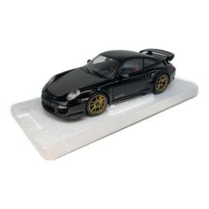 MINICHAMPS (ミニチャンプス) ポルシェ 911 (997II) GT2 RS 2011 ブラック/ゴールドホイール モデルカー 塗装ムラあり