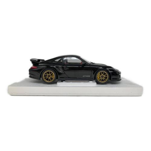 MINICHAMPS (ミニチャンプス) ポルシェ 911 (997II) GT2 RS 2011 ブラック/ゴールドホイール モデルカー 塗装ムラあり