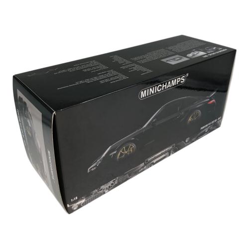 MINICHAMPS (ミニチャンプス) ポルシェ 911 (997II) GT2 RS 2011 ブラック/ゴールドホイール モデルカー 塗装ムラあり