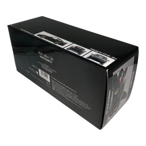 MINICHAMPS (ミニチャンプス) ポルシェ 911 (997II) GT2 RS 2011 ブラック/ゴールドホイール モデルカー 塗装ムラあり