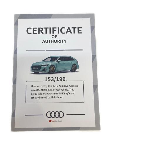 KILO WORKS (キロワークス) audi rs6 avant 1:18 モデルカー 箱ツブレ・スレ有
