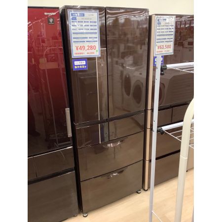 MITSUBISHI (ミツビシ) 6ドア冷蔵庫 内部スレヨゴレ有 ファン式 MR-JX60W-BR 2013年製 600L 170L 内部詳細記載シール無・キズ・スレ・凹み有 クリーニング済