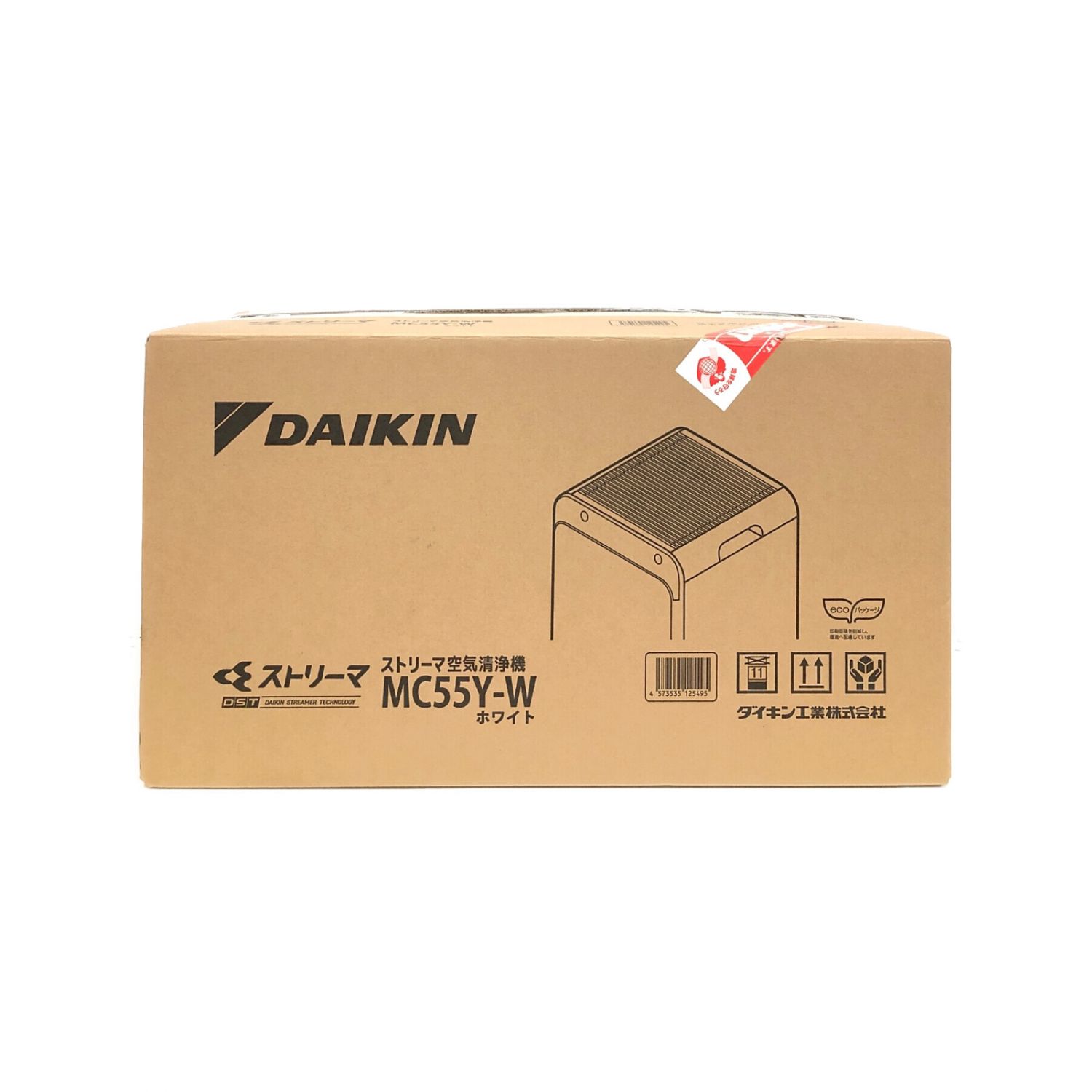 DAIKIN (ダイキン) ファン式空気清浄機 2022年製 MC55Y-W 光速ストリーマ リモコン・取扱説明書