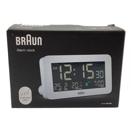 BRAUN (ブラウン) 置時計 アラームクロック BC10W