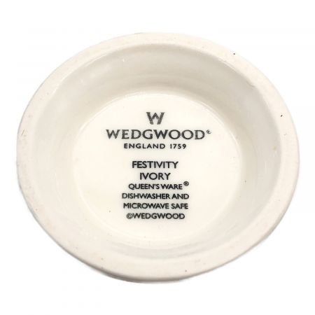 Wedgwood (ウェッジウッド) クリーマー&シュガーポットセット FESTIVITY IVORY 2Pセット