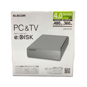 ELECOM (エレコム) 外付ケハードディスク ELD-XED040UBK