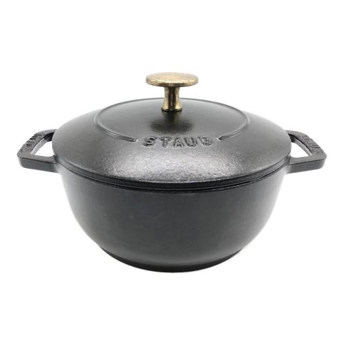 Staub (ストウブ) ピコットココラウンド 鍋 16cm ブラック