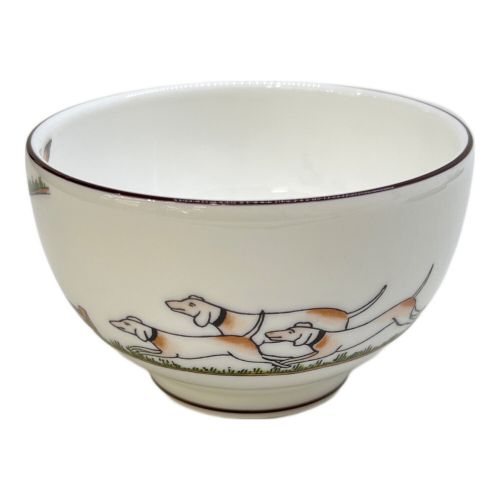 Wedgwood (ウェッジウッド) グリーンティーカップ 木製ソーサー茶托 HUNTING SCENES 2Pセット