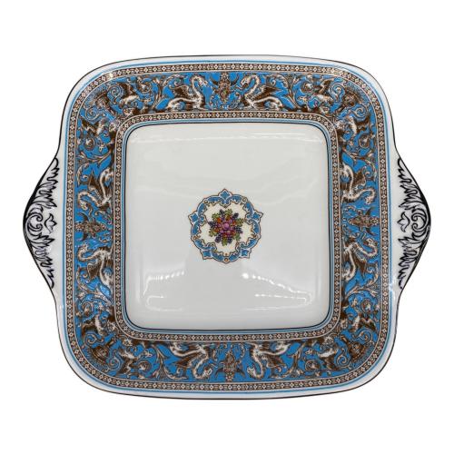 Wedgwood (ウェッジウッド) スクエアプレート フロレンティーン・ターコイズ