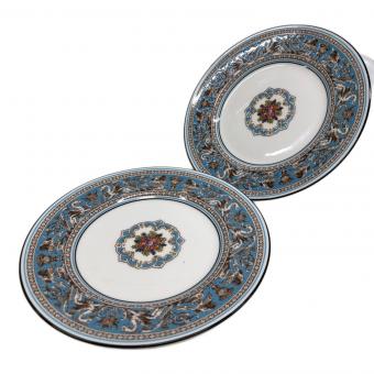 Wedgwood (ウェッジウッド) プレート 17.5cm フロレンティーン・ターコイズ 2Pセット