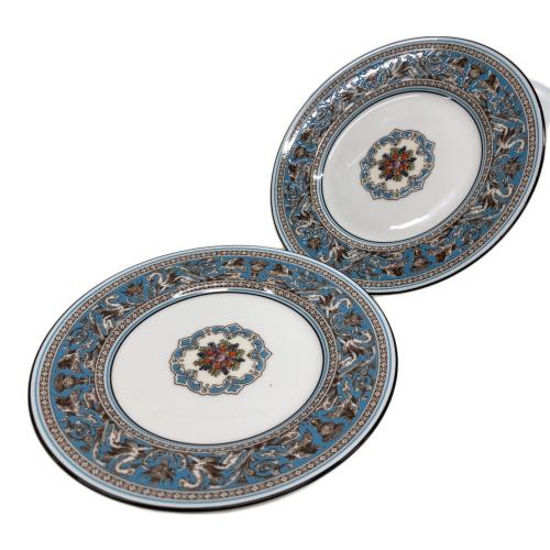 Wedgwood (ウェッジウッド) プレート 17.5cm フロレンティーン・ターコイズ 2Pセット