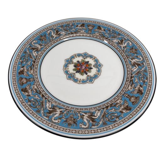 Wedgwood (ウェッジウッド) プレート 17.5cm フロレンティーン・ターコイズ 2Pセット