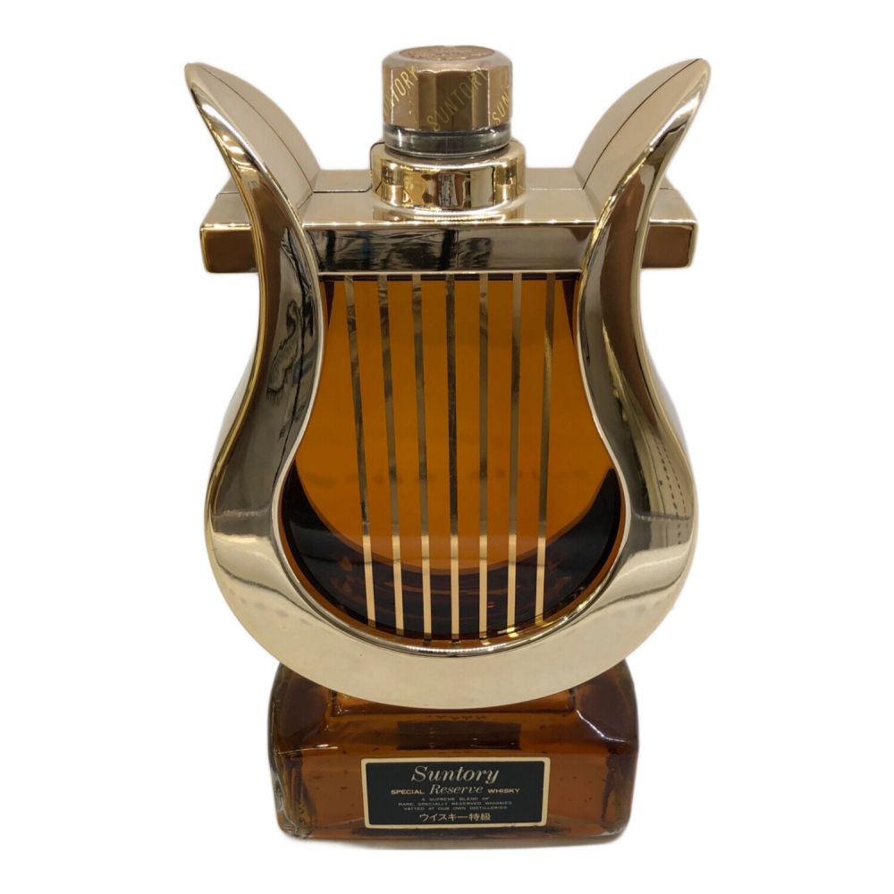 サントリー special reserve whiskey 600ml 楽器ボトル ハープ型 未