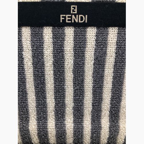 FENDI (フェンディ) タオルケット グレー×ベージュ