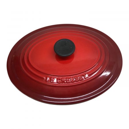 LE CREUSET ココットオーバル 25cm レッド シグニチャー ココット・オーバル 25cm チェリーレッド (シルバー