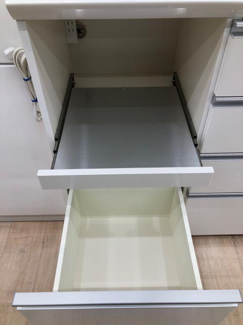 Pamouna (パモウナ) レンジボード ホワイト 293 引き出し４段 スライド式