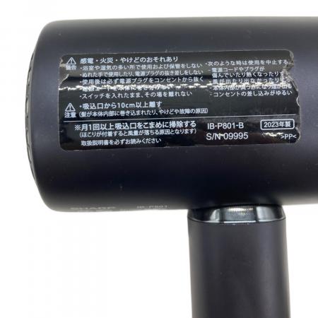 IB-P801-W ヘアドライヤー ノズル付き 2023年製 美品 SHARP シャープ IB-P801-W ルミナスホワイト ヘアドライヤー