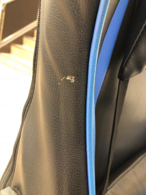 GT RACING (ジーティーレーシング) ゲーミングチェア ブルー×ブラック 1人掛け