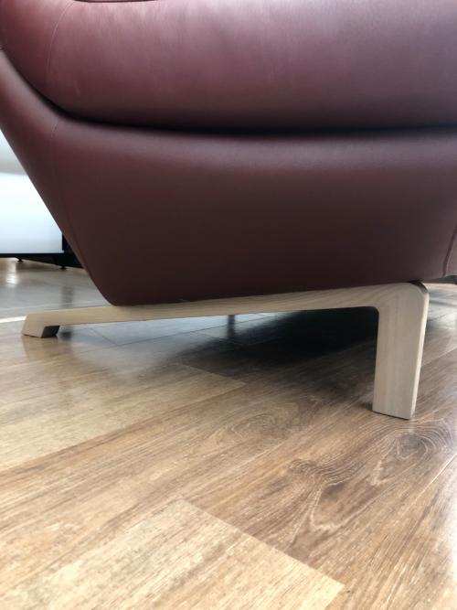 karimoku (カリモク) ハイバック3人掛けソファー バーガンディー 3人掛け ZU4603F535 半革