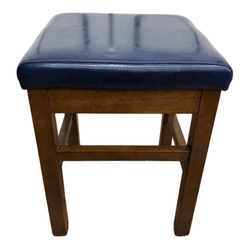 スツール ネイビー×ブラウン
