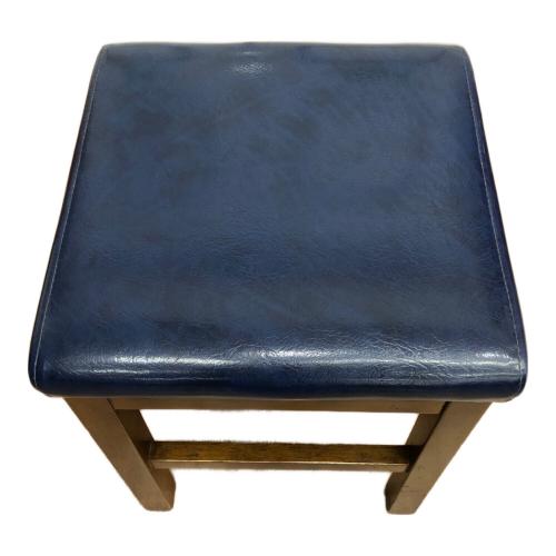 スツール ネイビー×ブラウン