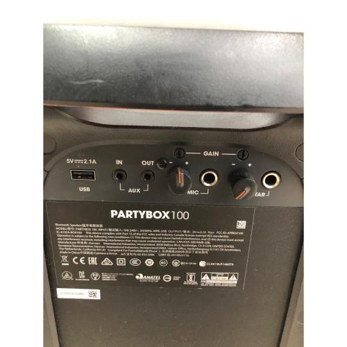 JBL (ジェービーエル) スピーカー キズ・ヘコミ有 PARTYBOX100 2020年製