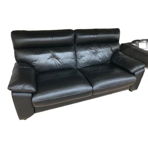 ニトリ 2人掛けソファー ブラック 304 ルーチェ