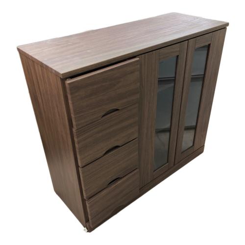 ニトリ サイドボード ナチュラル 169 2枚扉+4段引き出し Nブレイス