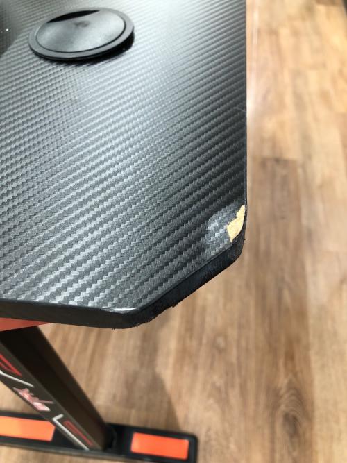 motpk ゲーミングデスク ブラック モニター台付