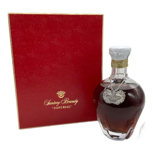 サントリー 国産ブランデー 600ml インペリアル HOYA CRYSTAL ボトル 未開封