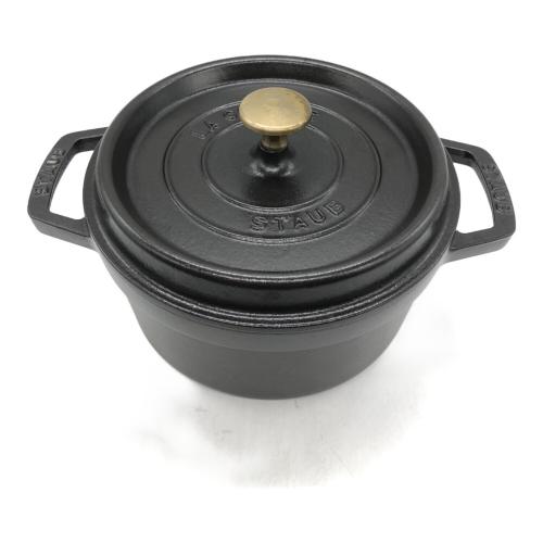 Staub (ストウブ) 両手鍋 ブラック ピコ・ココット20cm