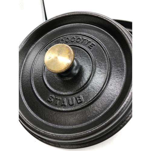 Staub (ストウブ) 両手鍋 ブラック ピコ・ココット20cm