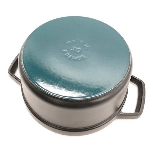 Staub (ストウブ) 両手鍋 ブラック ピコ・ココット20cm