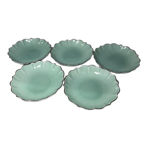 深川製磁 (フカガワセイジ) 銘々皿揃 笹青磁 4号皿揃