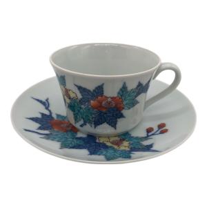 今右衛門 (イマエモン) 珈琲碗 錦花絵彩茶碗