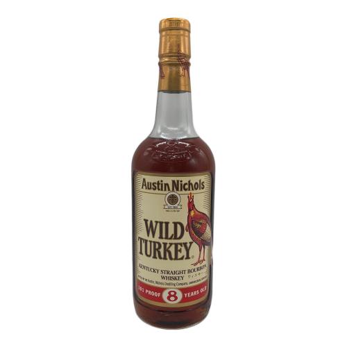 ワイルドターキー (WILD TURKEY) バーボン 8年 750ml ケンタッキーストレートバーボンウイスキー 現行ボトル 未開封 アメリカ