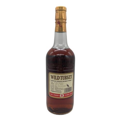 ワイルドターキー (WILD TURKEY) バーボン 8年 750ml ケンタッキーストレートバーボンウイスキー 現行ボトル 未開封 アメリカ