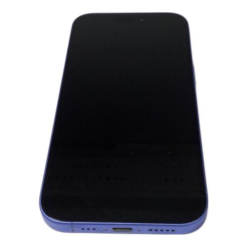 Apple (アップル) iPhone16 MYDU3J/A サインアウト確認済 353875670972718 ▲(au) SIM FREE 修理履歴無し 128GB バッテリー:Sランク(100%) 程度:Aランク 未商品化