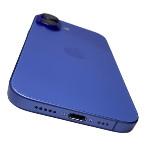 Apple (アップル) iPhone16 MYDU3J/A サインアウト確認済 353875670972718 ▲(au) SIM FREE 修理履歴無し 128GB バッテリー:Sランク(100%) 程度:Aランク 未商品化