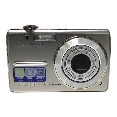 OLYMPUS (オリンパス) デジタルカメラ FE-280 800万画素(有効画素) 1/2.35型CCD 互換充電器＆バッテリー付 専用電池 xDピクチャーカード 4～1/2000 秒 -