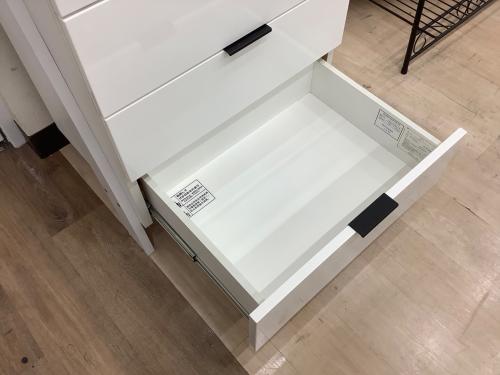 ニトリ チェストラック ホワイト 163 3段ラック 3段引出 ETONA 60CR