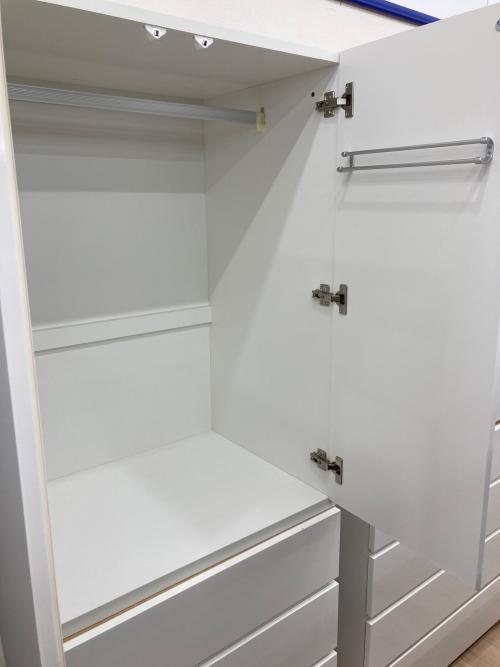 ニトリ 洋タンス ホワイト 163 2枚扉 4段引き出し PORTE-D 80BC