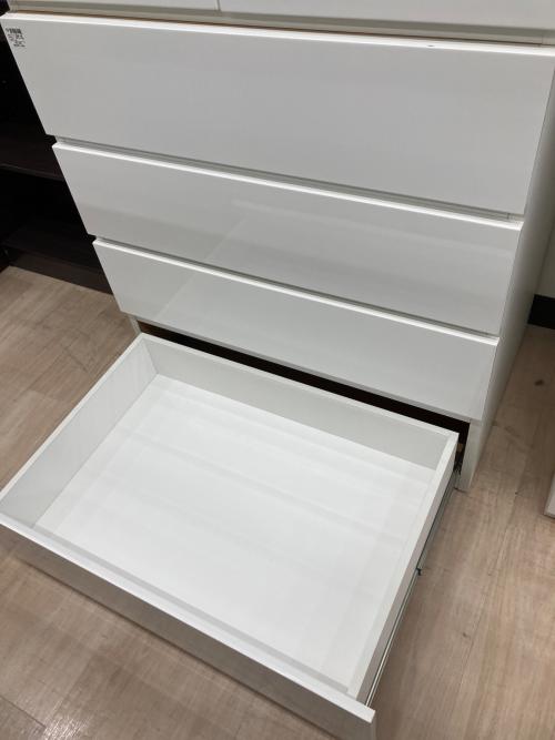 ニトリ 洋タンス ホワイト 163 2枚扉 4段引き出し PORTE-D 80BC