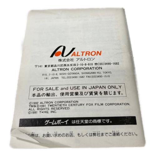 ALTRON (アルトロン) ゲームボーイ用ソフト @ ホーム・アローン -