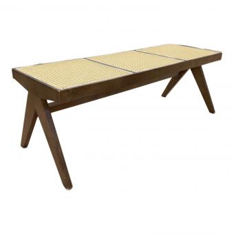 Pierr Jeanneret ベンチ ブラウン 3人掛け