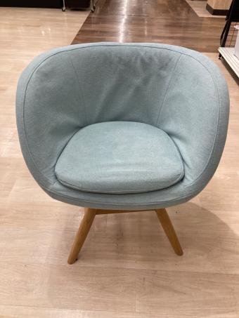 MOMO natural (モモナチュラル) ダイニングチェアー グレー×ナチュラル 257 M-ROUND