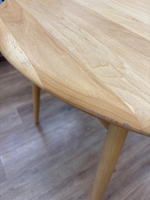 MOMO natural (モモナチュラル) ダイニングテーブル ナチュラル 脚固定ネジ1か所欠品有 ラウンド MOCHA