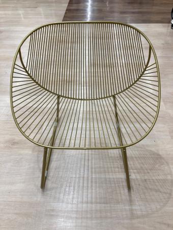 ワイヤーチェア ゴールド 135 1人掛け