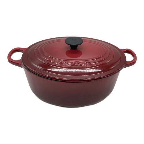 LE CREUSET (ルクルーゼ) 鍋 25cm レッド ココット・オーバル
